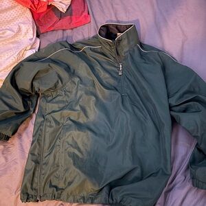 Men's Green Windbreaker Jacket